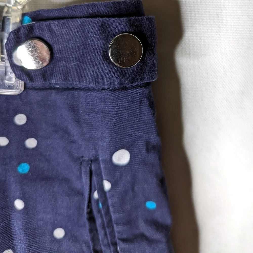 Zara‎ Basic Navy Blue Polka Dot Shorts Size Medium